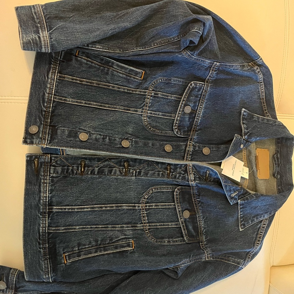 American Eagle Outfitters Dark Blue Denim Jacket